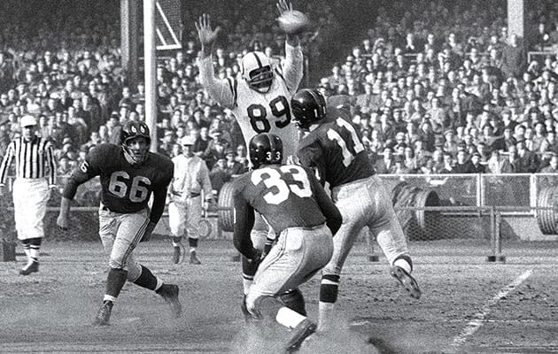 Marchetti had to be taken into the locker room moments before the Colts won the first sudden-death game in NFL history.